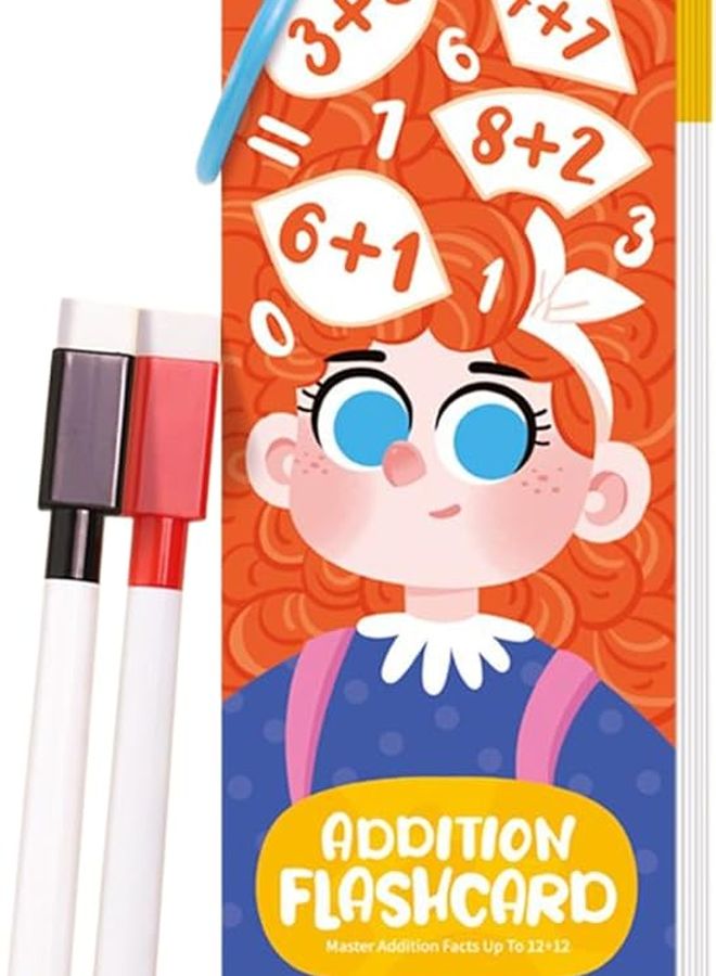 نوع أ بطاقات تعليمية للرياضيات 18x7 سم مجموعة نشاط الكتابة القابلة للمسح التعليمية للأطفال - Image 1